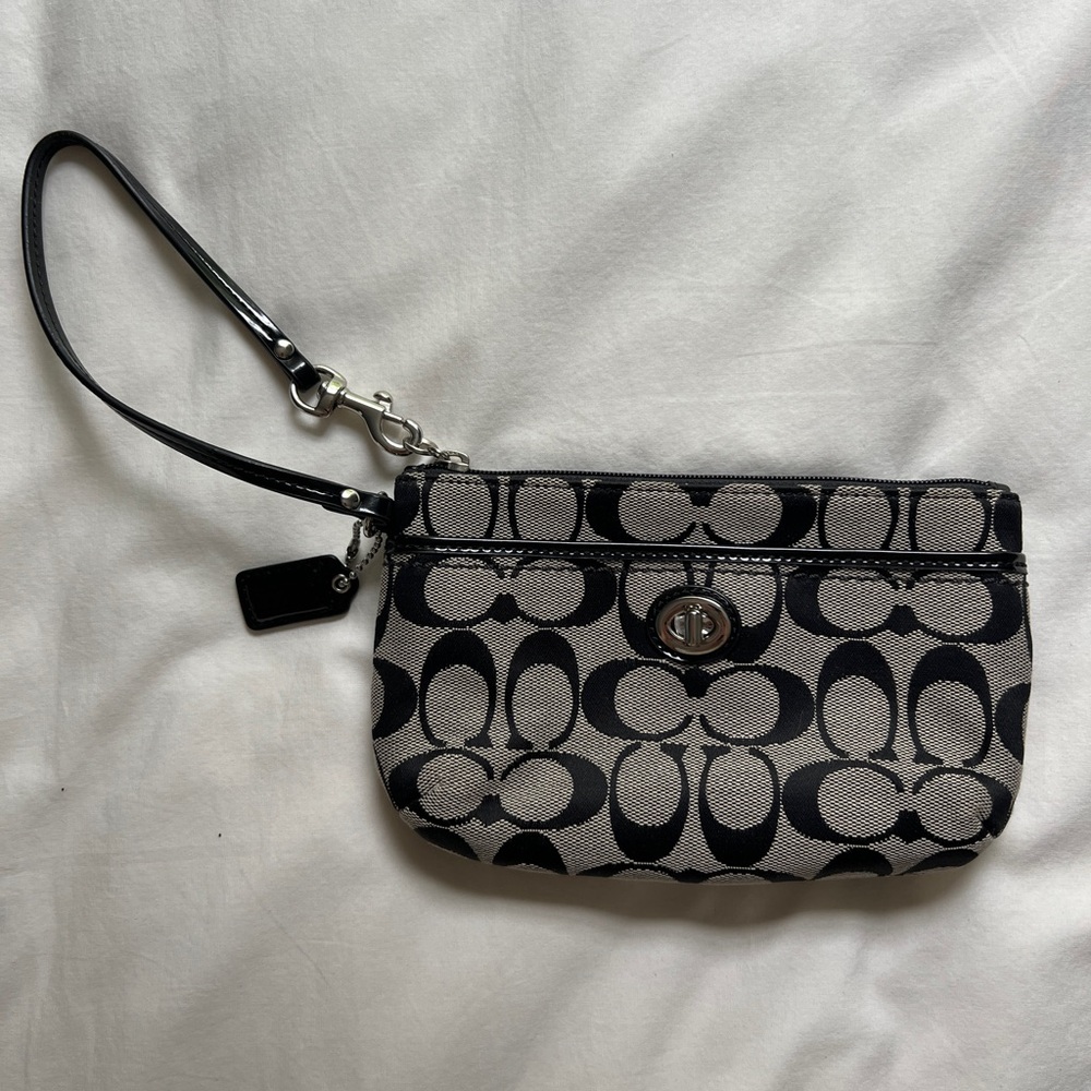 Coach Logo Wristlet